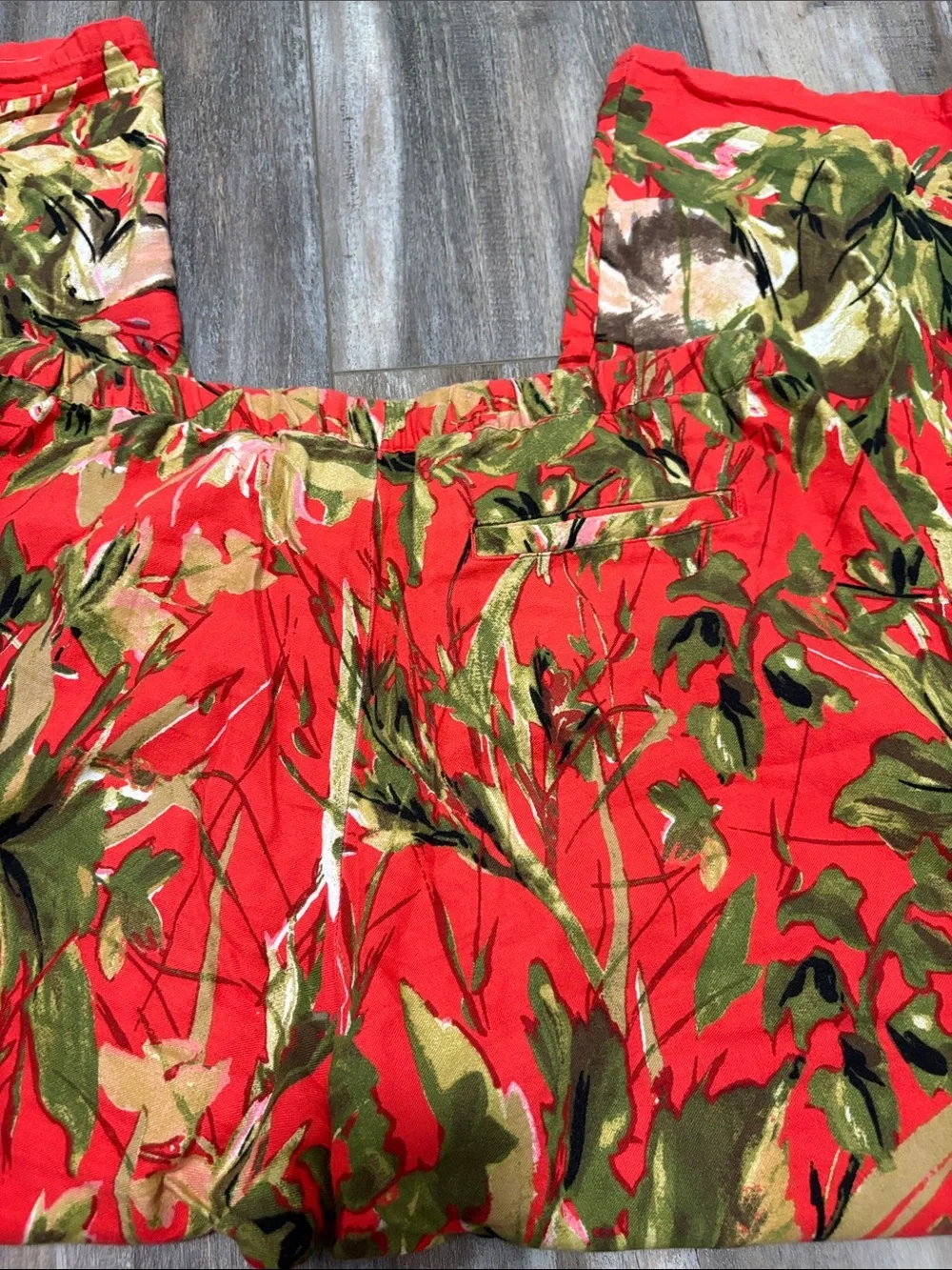 ANTHROPOLOGIE Lilka Doting Deer Red Flannel Sleep Pants Medium